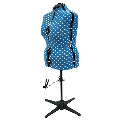Adjustoform Azul Luz Lunares 8 Parte Ajustable modistas Dummy [Grande]