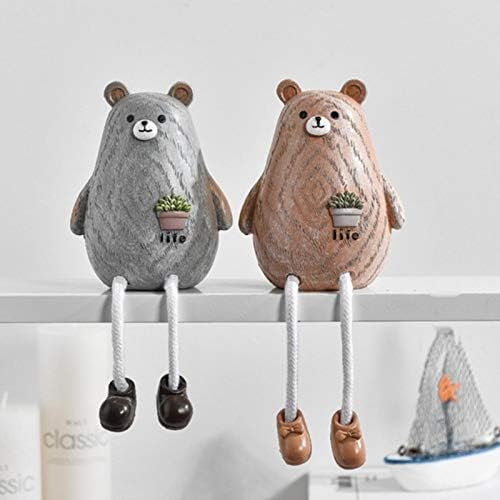 Amazon 2pcsかわいい動物スタイル創造的な壁掛け足人形樹脂工芸品ぶら下げ脚人形エルフ人形置物家の装飾 8yy K 置物 オブジェ オンライン通販