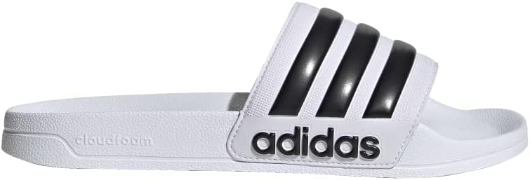 Adidas Adilette Shower Slides Beach & Pool U Slipper Black/White 37 1/3 EU