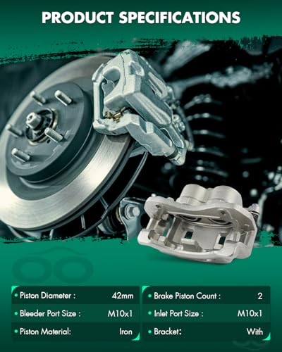 Image of SCITOO Front Brake Calipers With Bracket 19B2710 19B2711 Compatible For Hyundai For Santa Fe 2001-2006,For Hyundai For XG300 2001,For Hyundai For XG350 2002-2003