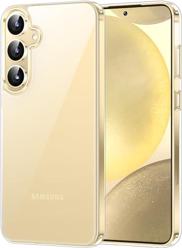 Image of NISHTECH for Samsung Galaxy S24 5G (2024) Premium Transparent Hybrid Soft Slim Dust Proof Back Case Cover with Camera Protection