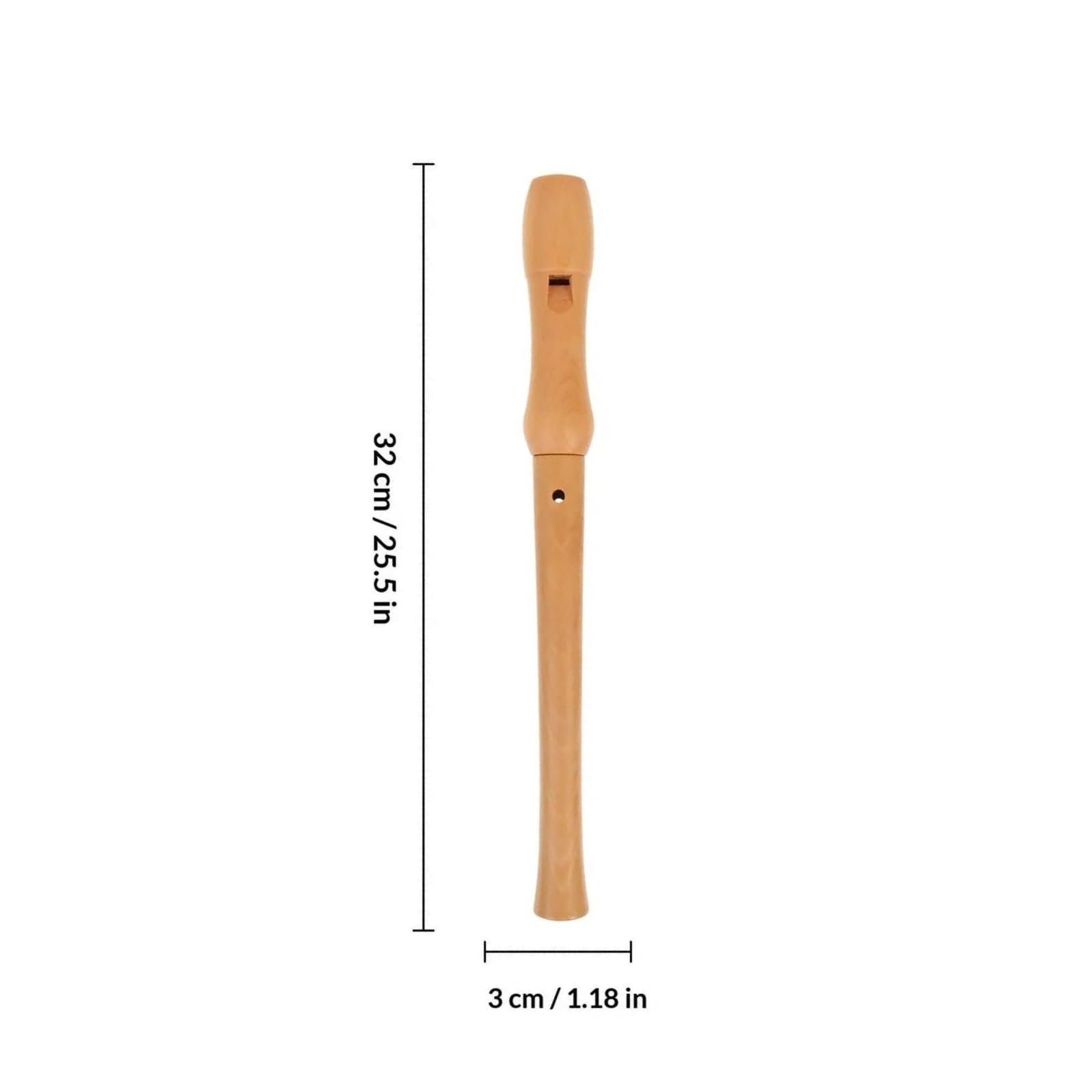 Flûte À Bec Ensemble De Flûtes À Bec Classiques En Bois Style Allemand 8 Trous (deux Pièces Détachables)