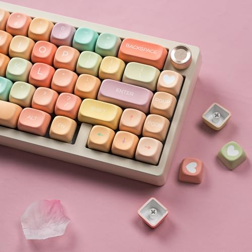 Image of dagaladoo PBT Keyboard keycaps,Colorful MOA keycaps,Candy