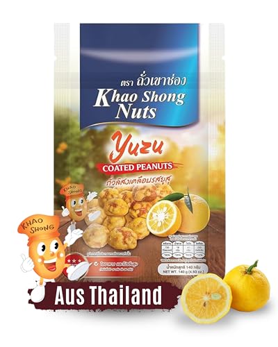 KHAO SHONG Cacahuetes con yuzu, 1 x 140 g