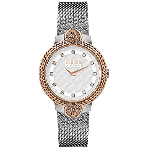Versus Versace Mouffetard Montre 35 mm, Argent, Bracelet