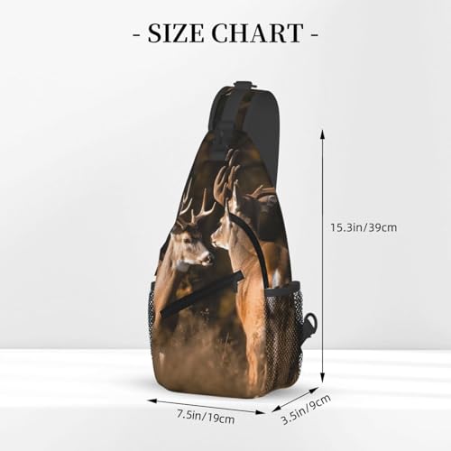 Bolso Cruzado para Hombre y Mujer Negro miniatura 3