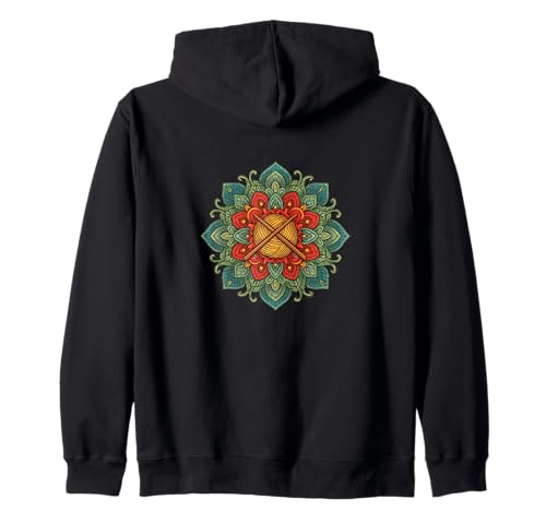 Ilustración de Mandala Tejedores Diseño de mandalas Sudadera con Capucha