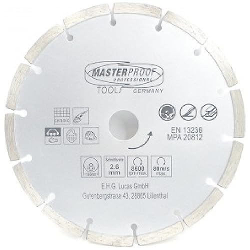 Preisvergleich Produktbild MasterProof Diamant-Trennscheibe, segmentiert, 180mm