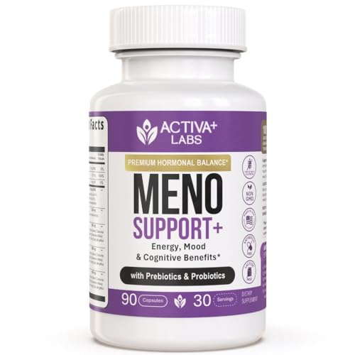 Swiss Activa+ Labs Total Menopause Support – Hormone Balance, Hot Flash Relief, Mood & Energy Boost, Gut Health, Vegan, Non-GMO Plant-Based Menopause Supplements for Women – 30-Day Supply