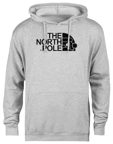 MAGITONE Le Pôle Nord Pull À Capuche Gris Unisexe sans Sexe Unisex Grey Hoodie Genderless Pullover
