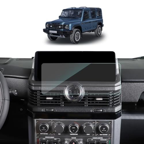 JONKOKO Protector de pantalla de navegación para coche compatible con Ineos Grenadier 2020-2024 HD de vidrio templado transparente para coche, película protectora de pantalla táctil para consolas
