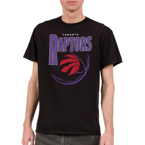 Junk Food NBA - Toronto Raptors - Basketball Essence - Officially Licensed Adult Short Sleeve Fan Tee for Men and Women Black