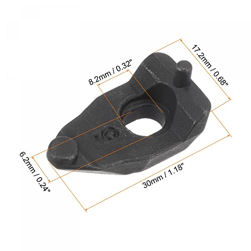 uxcell DLM5 Placas de sujeción de acero al carbono alto 5 piezas miniatura 2