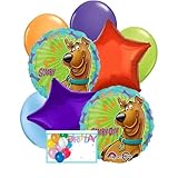 Anagram Foil Balloons, for Scooby Birthday Party Collection, Party Accessory, Multicolor, Officially Licensed,