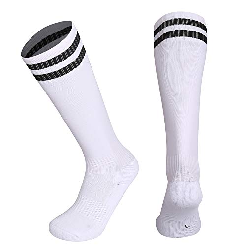 Disile Kids Youth Soccer Socks, 4 Pack Knee High Striped Tube Athletic Socks For Boys & Girls #TOP3