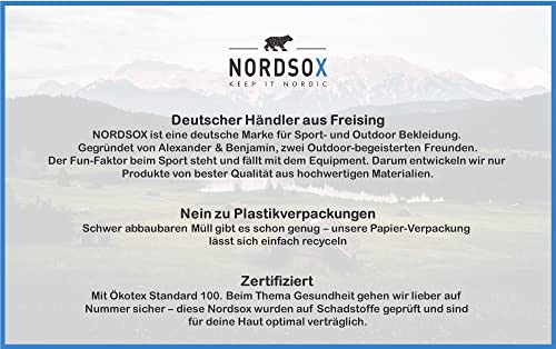 1 | 2 Paar, Performance Merino Skisocken für Herren & Damen, Ökotex Funktionssocken Skitouren, Sport, Snowboard, keine Blasen durch Polsterung, atmungsaktiv Socken schwarz & grau verschiedene Größen – Bild 6