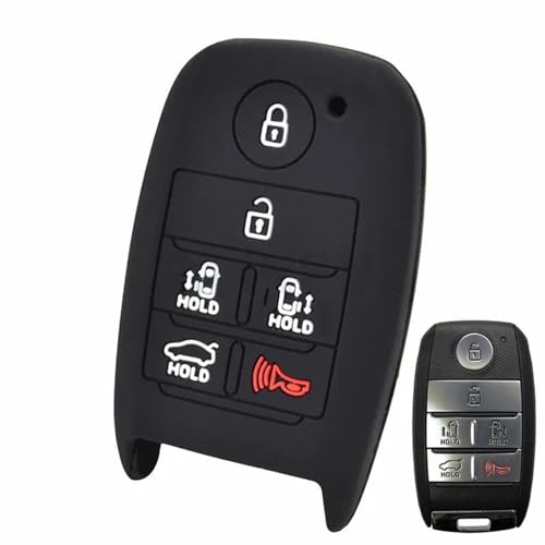 Housse de boîtier de clé Kia à 6 boutons avec protection intégrale