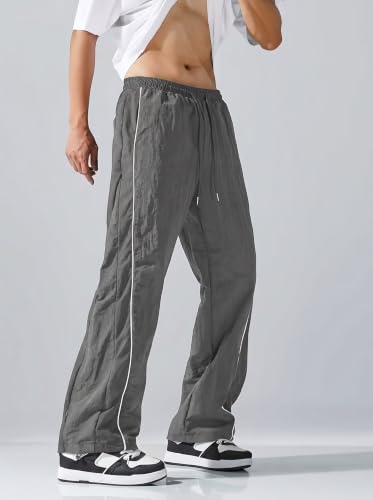 Loomzy Men's Lightweight Track Pants Grey - Image 3
