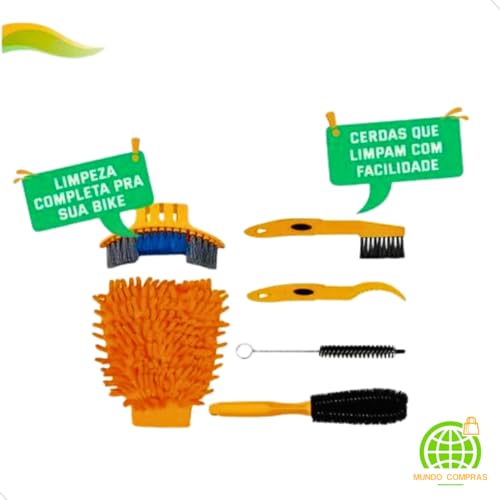 Kit Completo Escovas De Limpeza Para Bike Bicicleta, Limpeza de Bicicleta Para Mountain Bike Pneu Ma