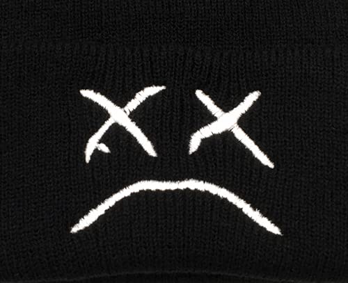 45°Lookup Ceed Fashion Autumn Winter Warm Beanie Hats Embroidery Cotton Caps Men Women Knitted Hip Hop Hats-Black #TOP3