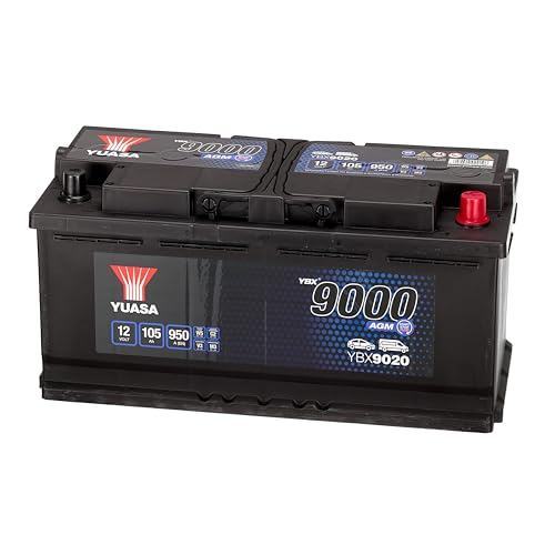 Batterie AGM Yuasa YBX9020 12V 105Ah haute performance pour grand froid