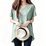 【新サイズ・色追加】 tシャツ レディース 半袖 ティーシャツ 【やせ見え・夏日の定番・無限コーデ主義】カットソー トップス Vネック 夏