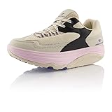walkmaxx clogs 42  Fusskleidung® Damen Sneaker Abrollsohle Sportschuhe leichte Gesundheitsschuhe Beige Rosa Schwarz EU 39