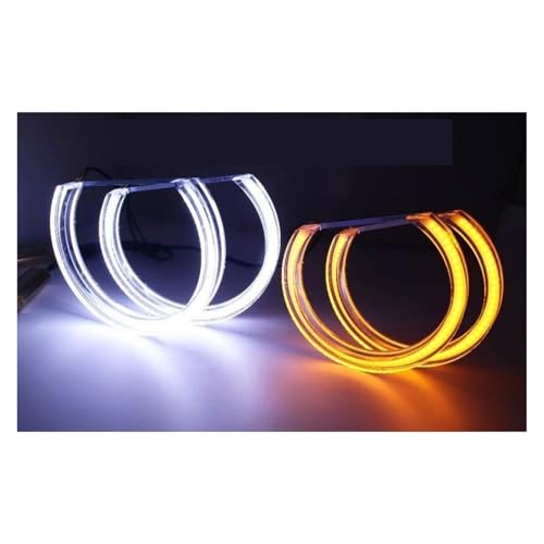 Kit halo para faros BMW E46 E36 E60 anillos de cristal LED ojos de ángel estilo media luna DRL