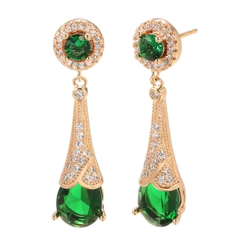 Boucles d'oreilles pendantes goutte d'eau en zircon le cadeau de mariage