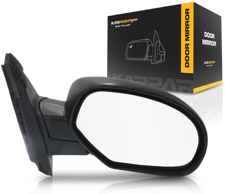 For Chevy Tahoe 2007-2014 Door Mirror Driver Side | Power | Heated | Textured Black | Replacement For 25775844 | GM1320325