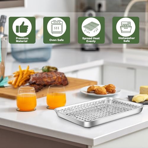 Assadeira de assadeira com conjunto de rack de resfriamento, formas de aço inoxidável Joyfair com gr