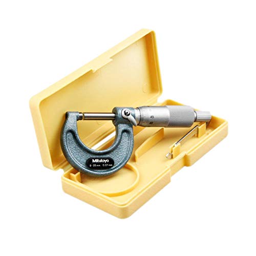 Mitutoyo 103-139-10 Outside Micrometer, Baked-Enamel Finish, Ratchet Stop, 50-75Mm Range, 0.01Mm Graduation, +/-0.002Mm Accuracy #TOP3