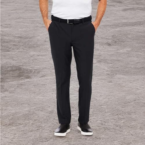 Greg Norman Men's ML75 Microlux Performance Classic Stretch Chino Pant (as1, Waist_Inseam, Numeric_32, Numeric_34, Regular, Regular, Black)3