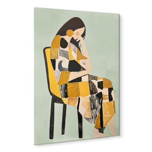 Cuadro de mujer abstracto moderno que aporta color y elegancia artística a tus estancias 2