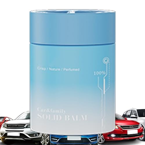 Nuhjytgf ジェル車用香水自動車、固体車用芳香剤 - ジャスミンの香りの家庭用芳香剤および臭気中和剤 | 香り付きジェル缶は、車や家のインテリアの芳香に長時間持続する香りを提供します