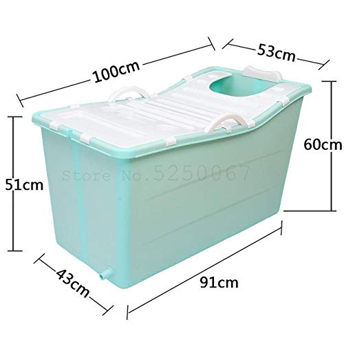 Ssltdm Bath barrel collapsible adult household bath barrel adult plastic large bath barrel thickening bath barrel, l2