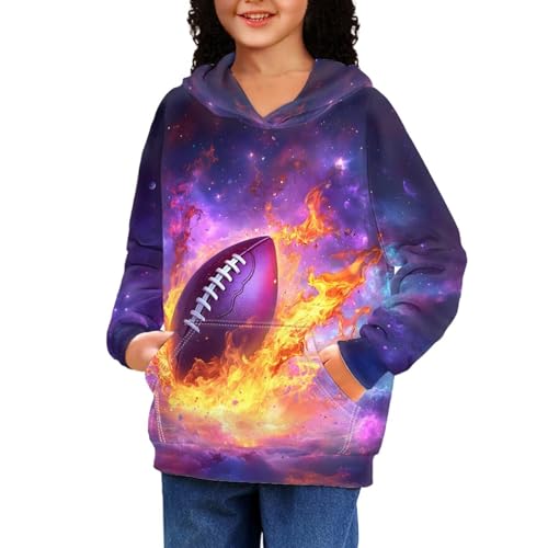 Image of GLUDEAR Teen Boys Girls Novelty Animal Galaxy Hoodies Sweatshirts Pullover