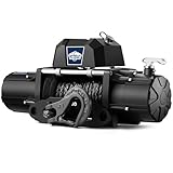 AOTOWO Winch 13000LB Capacity Electric Winch Kit Synthetic Rope, 12V Power Waterproof Winch for Jeep, SUV, Truck with Wireless Remote and Pendant Remote