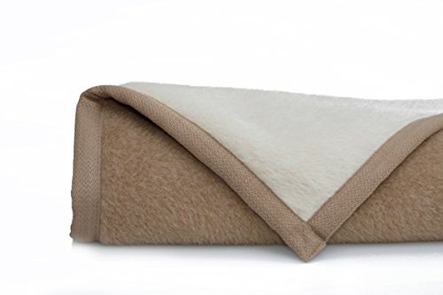 Ritter Decken Alpaka Decke weich Lima Star 150x200 cm Creme/Kamel...