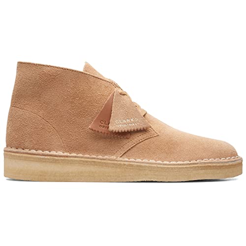 Clarks Men's Desert Coal Shoes,Light Tan Suede, 8 Medium US