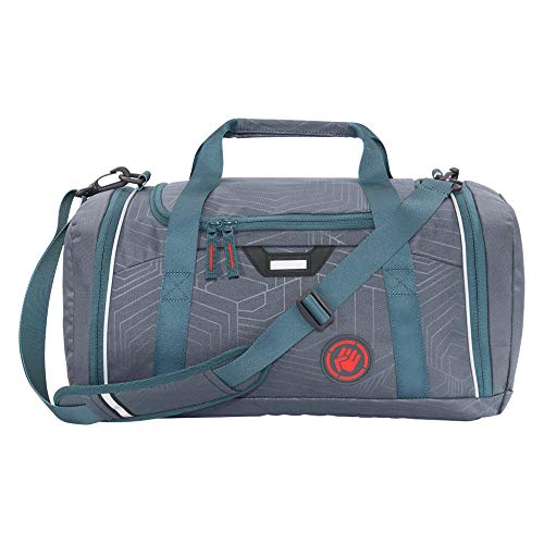 Coocazoo Sporttasche SporterPorter „Streetman“, grau, Nasswäschefach, Seitentasche, Schuhfach, Abnehmbarer, Verstellbarer Schultergurt, für Jungen ab der 5. Klasse, 20 Liter