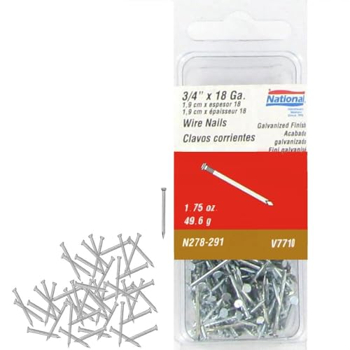 National Hardware N278-291 V7710 Clavos de alambre galvanizados paquete de 2 miniatura 2