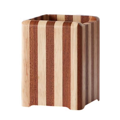 多目的ペン鉛筆ホルダー電話スタンド付き木製鉛筆カップ収納ケースデスクペンオーガナイザーオフィスデスク管理デスクトップストレージオーガナイザー