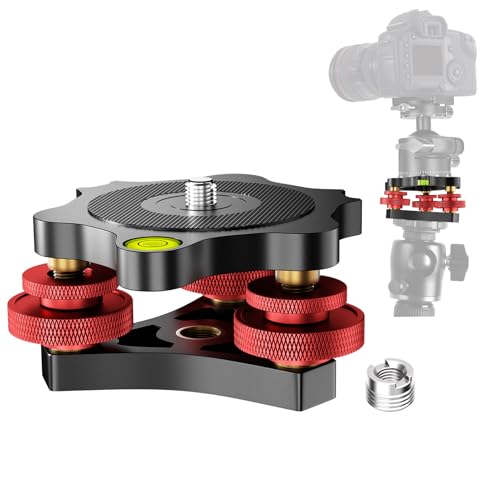 EMART Tripod Leveling Base, Camera Leveler with Bubble Level 3