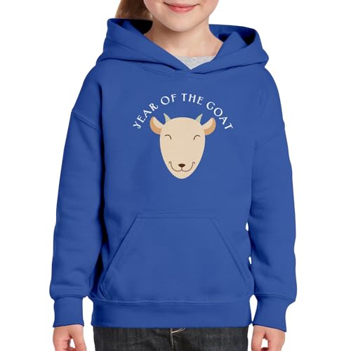 Sweat à capuche enfant Chèvre zodiaque chinois en coton - 3