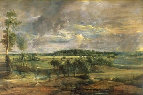 Cuadro sobre lienzo de alta calidad con el paisaje flamenco de Peter Paul Rubens en 60x90cm