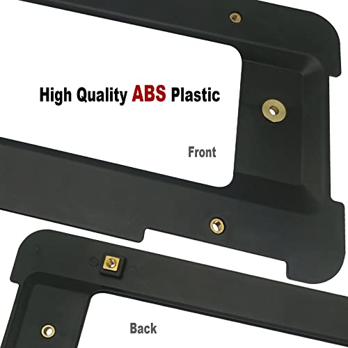 Zxfoog Rear License Plate Holder Bracket For Bmw Series & Mini Cooper- Bumper Trunk Mount Tag Adapter With Carbon Fiber Frame, Replace Car Accessories 51187160607 511882380615, Screws Caps Insert Nuts #TOP1