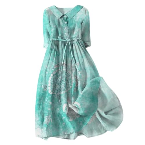 Genérico Vestidos De Mujer Elegantes Talla Grande - Falda De Manga 3/4 con Temperamento 3D para Mujer Hermosa Falda Floral De Longitud Media Falda Informal Chaquetas Finas De Vestir