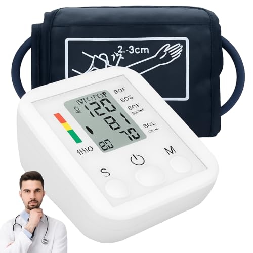Aparelho de Pressão Arterial Digital Automático de Braço – Monitor Inteligente com Tela LC...