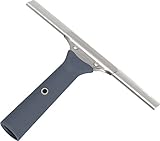 Lewi Fensterwischer mit XXL Griff, Schiene, Gummi soft 45 cm Abzieher Glasreinigung Wischer mit extra langem Griff Glasabzieher Wasserabzieher Gummiabzieher für S-Scheibe-n S-cheibenabzieher Glas